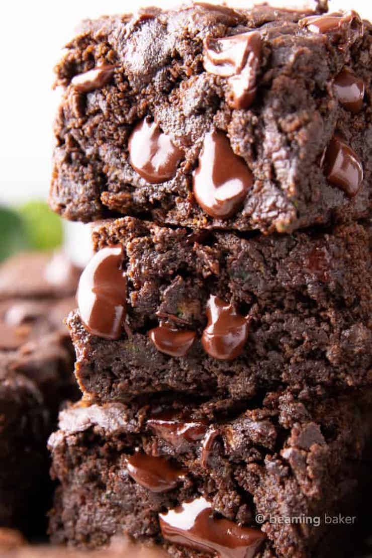 Healthy Zucchini Brownies (Vegan & GF)