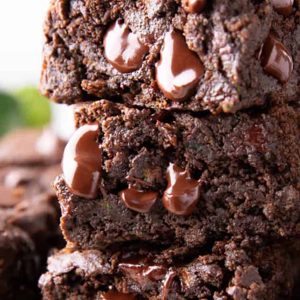 Healthy Zucchini Brownies (Vegan & GF)