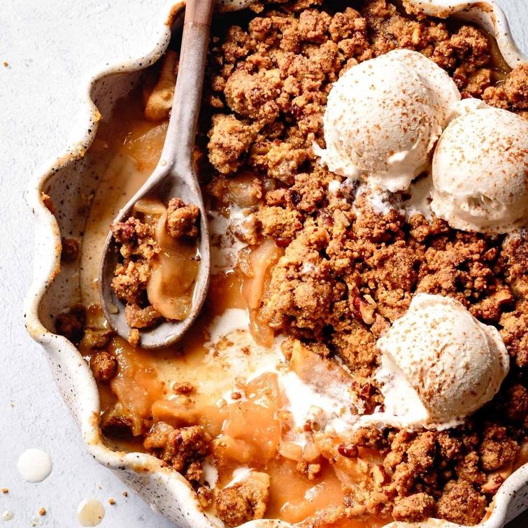 Almond flour apple crisp