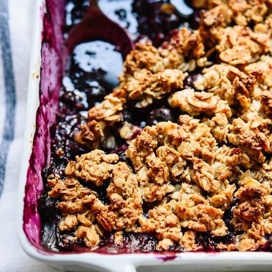 blueberry almond crisp
