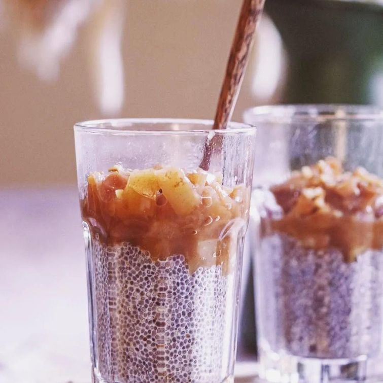 Chia seeds in a bowl