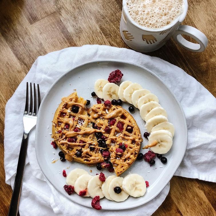 Healthy homemade waffles