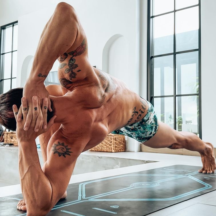 Woman practicing yoga for detoxification