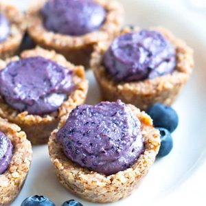 No Bake Healthy Blueberry Tarts