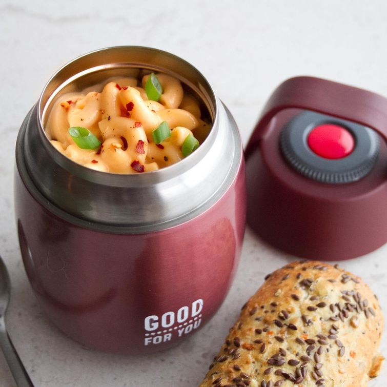 Mac 'n' Cheese in a flask for work lunch