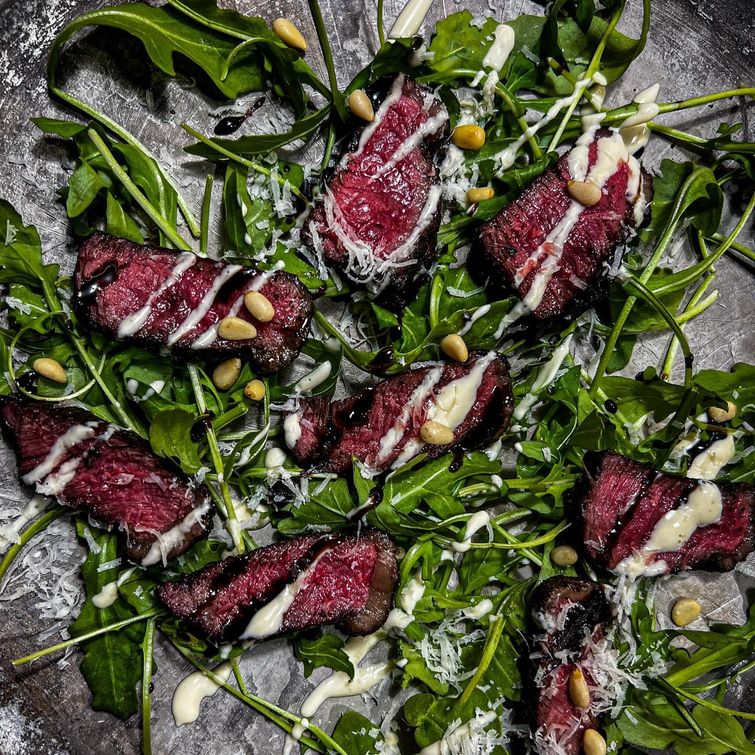 Delicious grilled wagyu picanha steak