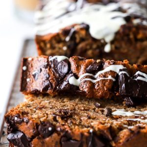 Vegan Cinnamon & Chocolate Chunk Banana Bread