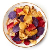 Colorful vegetable chips