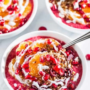 Cranberry Orange Smoothie Bowl