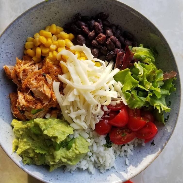 Homemade Chipotle burrito bowl