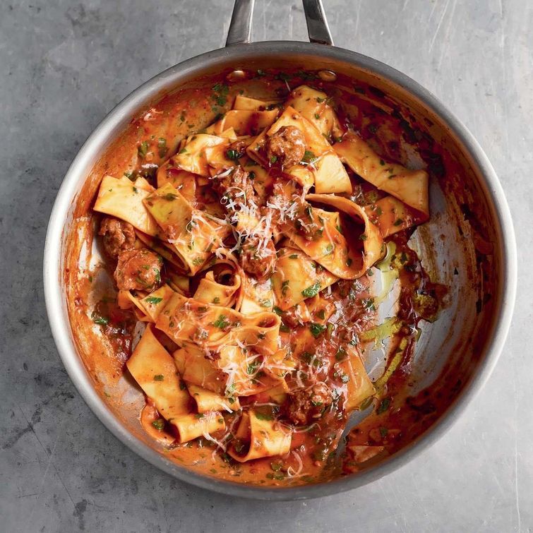 One pan pasta dish