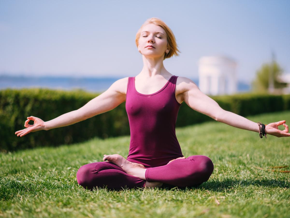 Woman meditating