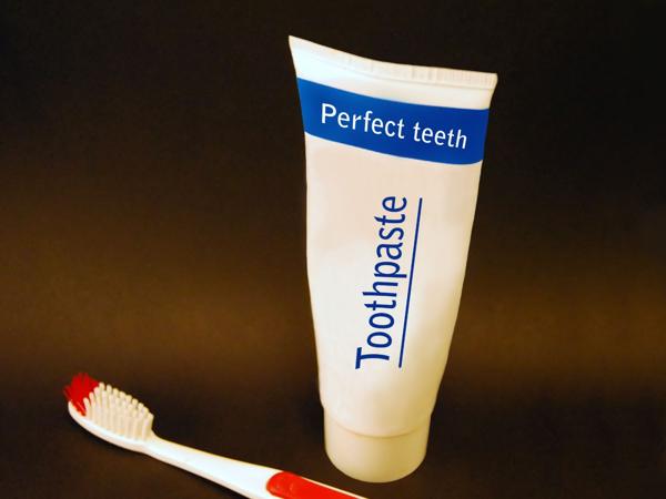 Toothpaste and toothbrush