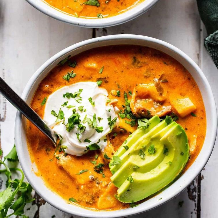 Creamy buffalo chicken chili