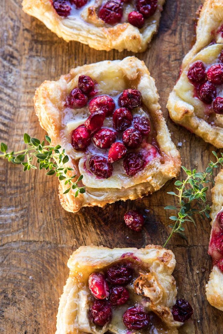 Cranberry Brie Pastry Tarts