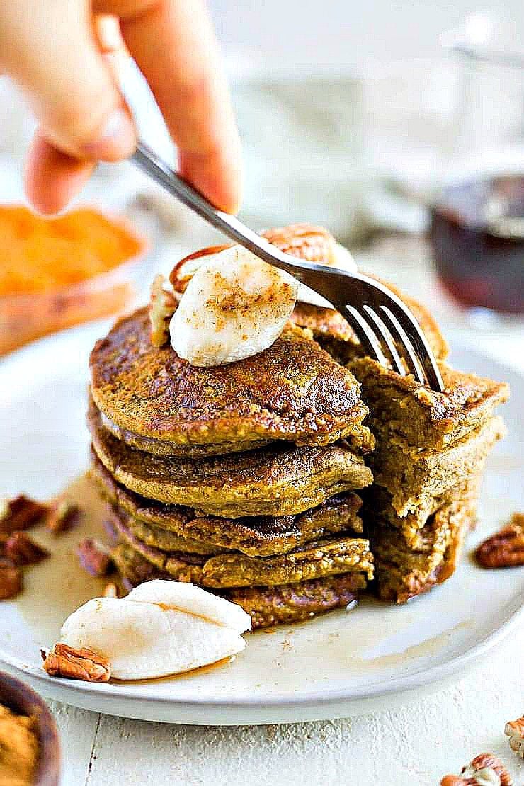 Healthy Pumpkin Pancakes