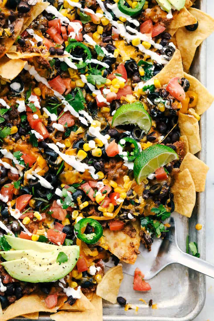 Oven Backed Sheet Pan Nachos