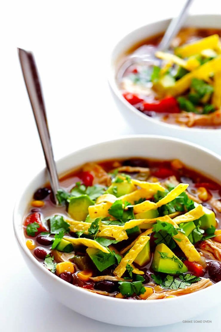 Slow Cooker Chicken Tortilla Soup
