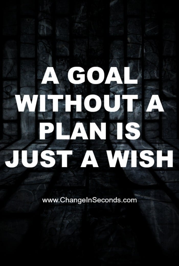 A Goal Without A Plan Is Just A Wish