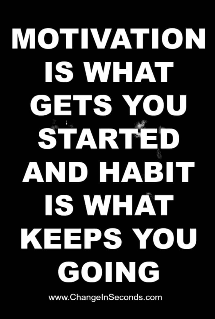 Motivation Is What Get You Started And Habit Is What Keeps You Going