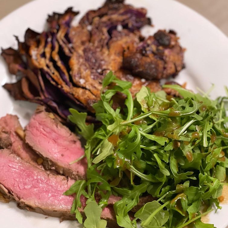 Marinated skirt steak