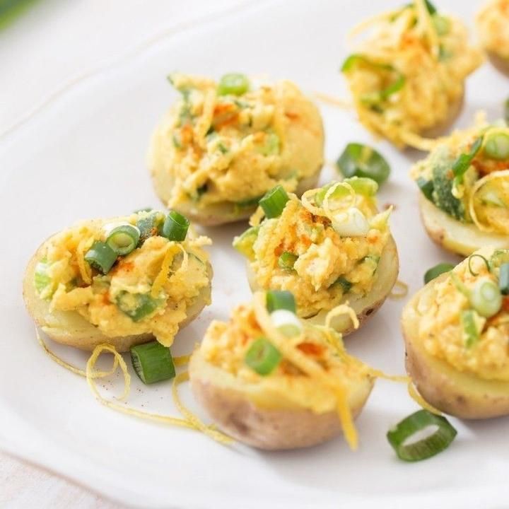 Vegan smoky little devils appetizer