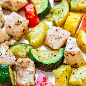 Sheet Pan Summer Vegetables and Chicken