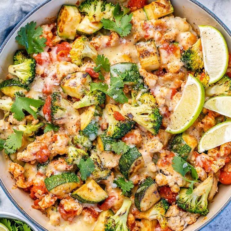 One-pan turkey and vegetable dinner