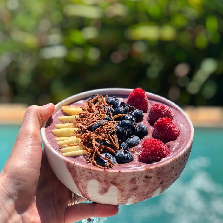 Vibrant vegan acai bowl