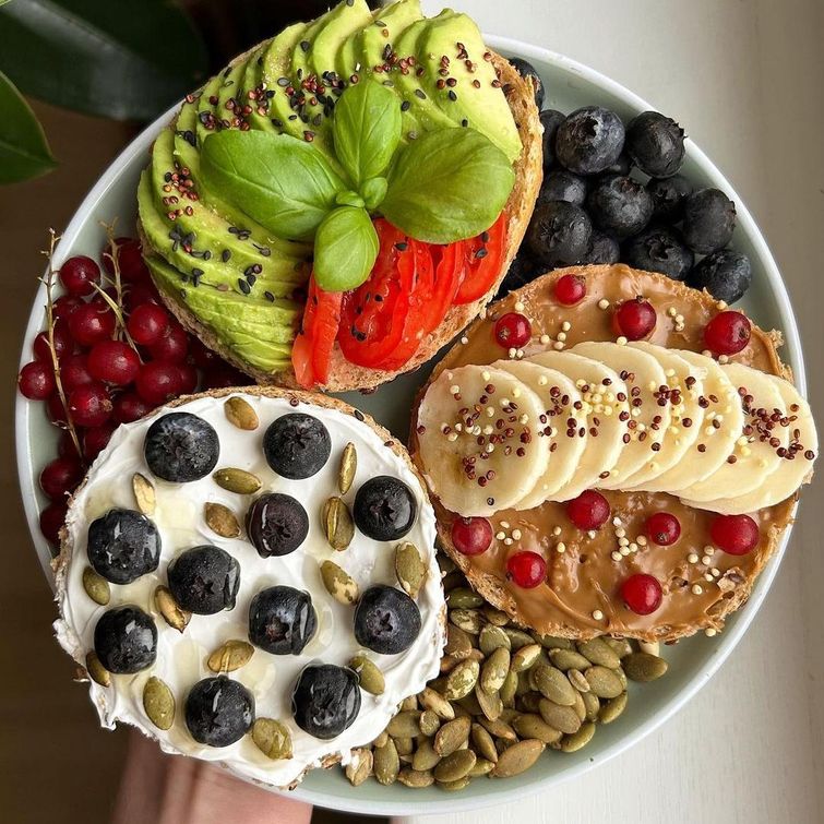 Delicious vegan breakfast