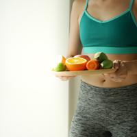 Slim woman healthy weight loss