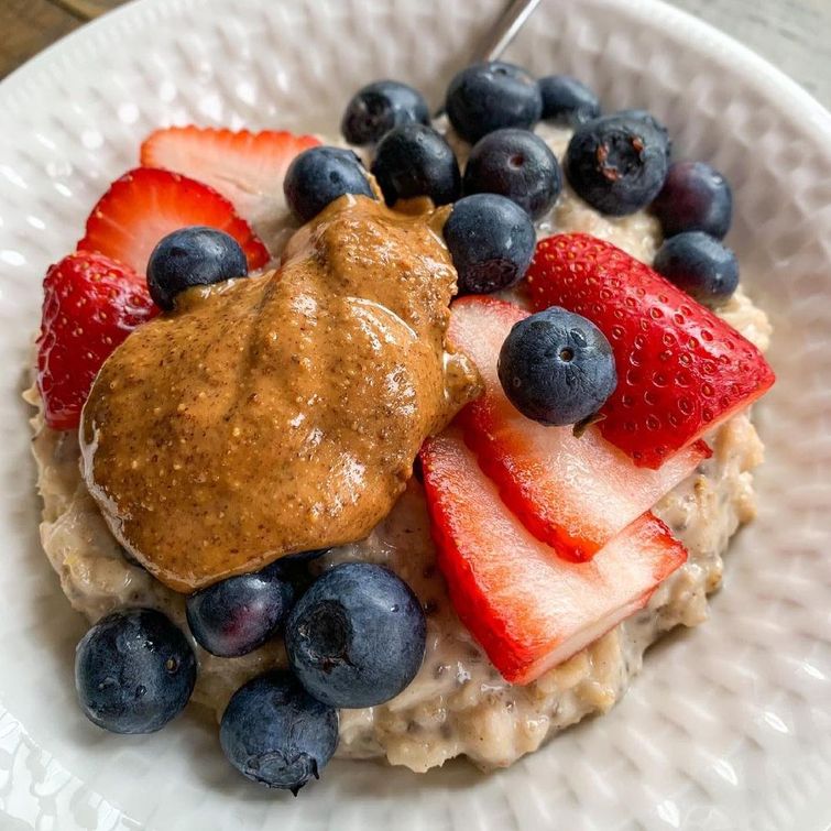 oatmeal cooked with tea