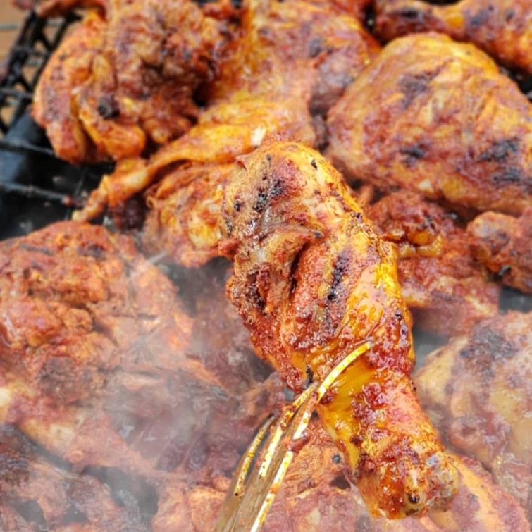 Delicious barbecue chicken