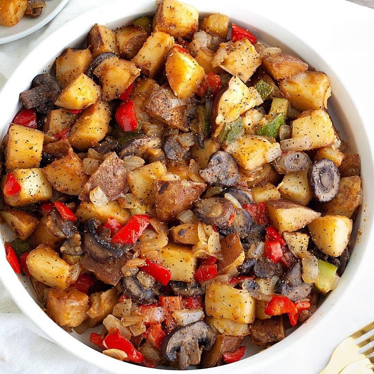 Delicious vegan breakfast hash