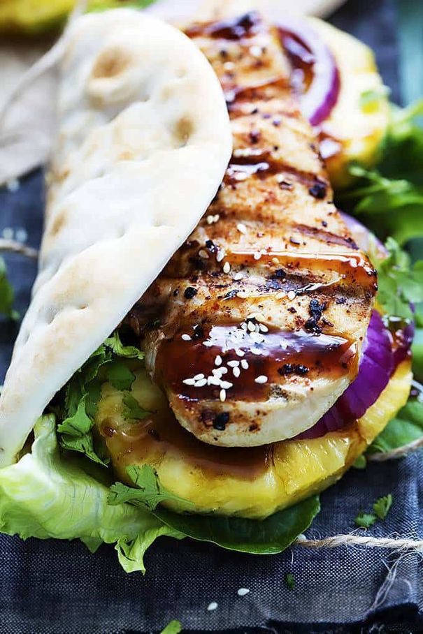 Grilled Chicken Teriyaki Wraps