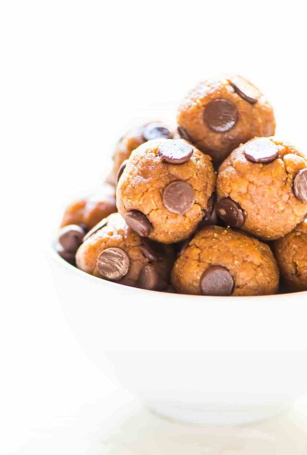 No Bake Cookie Dough Protein Balls