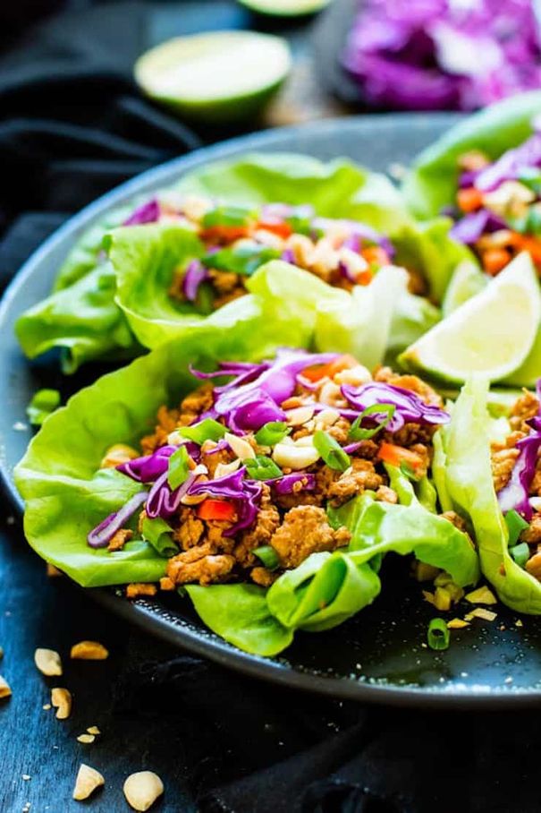 Ground Chicken Thai Lettuce Wraps