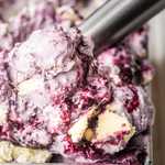 Keto Blueberry Cheesecake Ice Cream