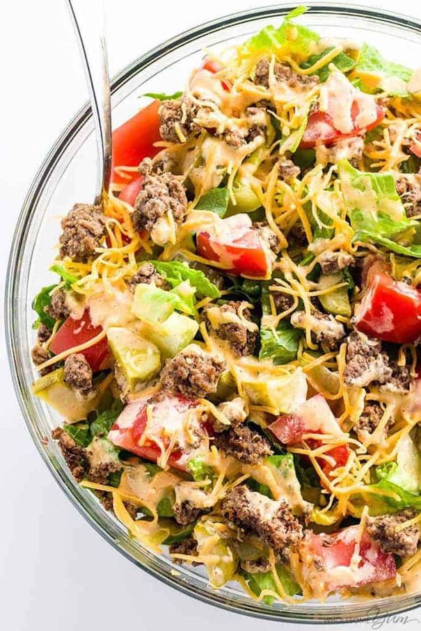 Big Mac Salad – Cheeseburger Salad