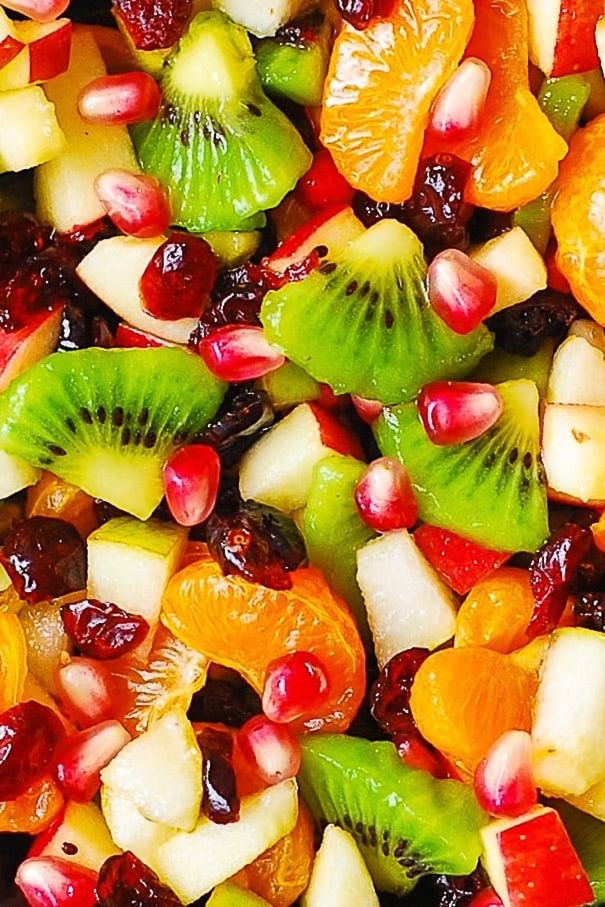 Winter Fruit Salad with Maple-Lime Dressing 