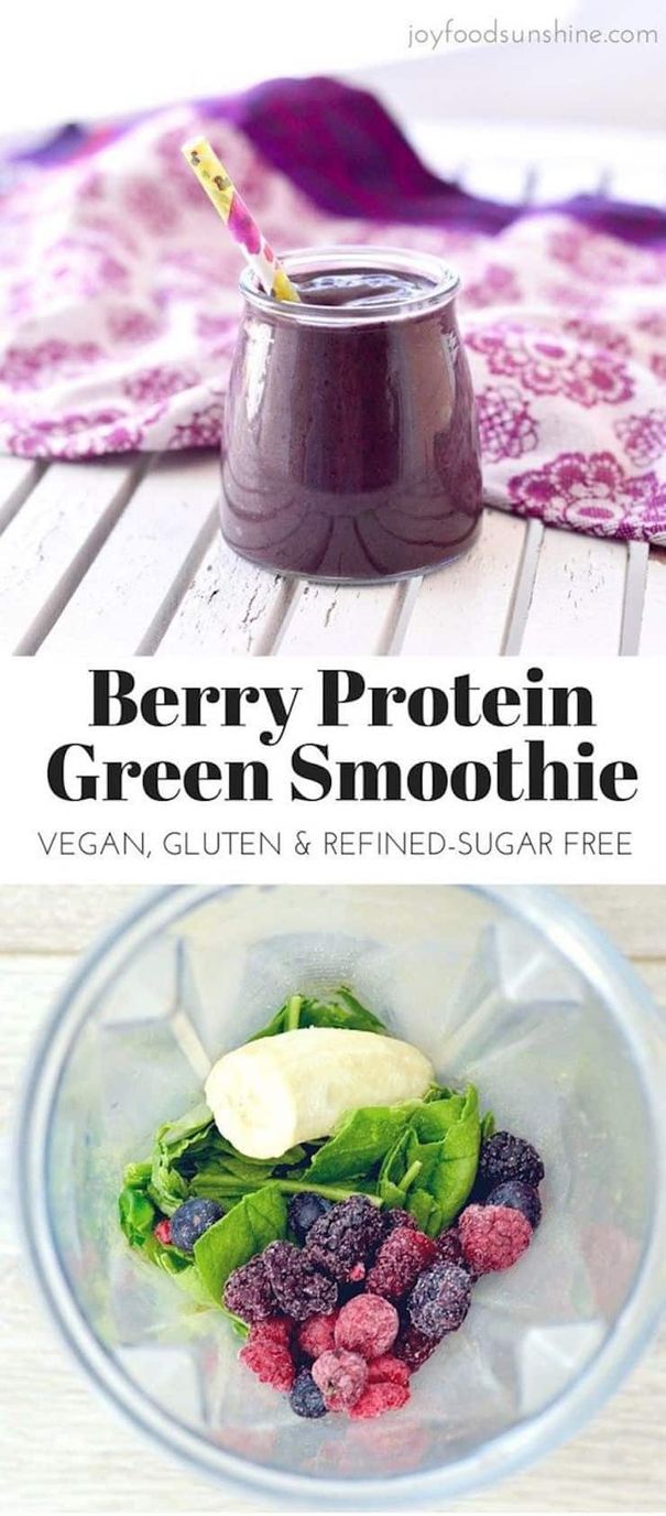 Berry Protein Green Smoothie