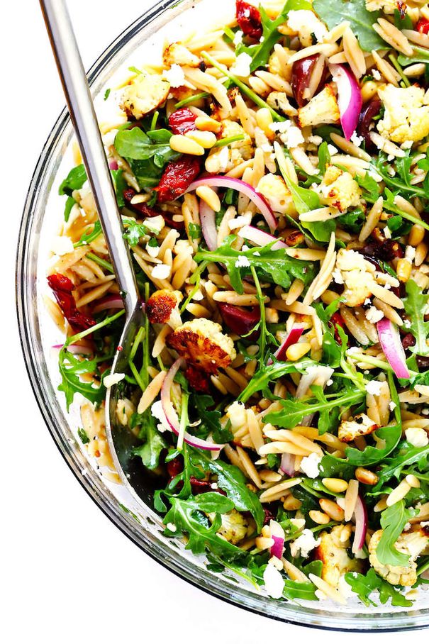 Roasted Cauliflower Orzo Salad