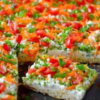 Crescent-Roll-Veggie-Bars - Healthy Appetizers
