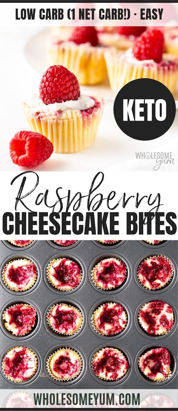 Crustless Keto Cheesecake Mini Bites