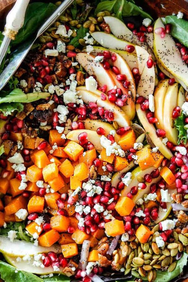 Fall Salad With Pomegranate Dressing