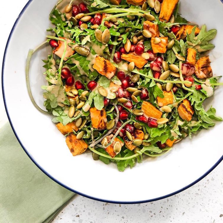 Delicious fall salad with superfoods
