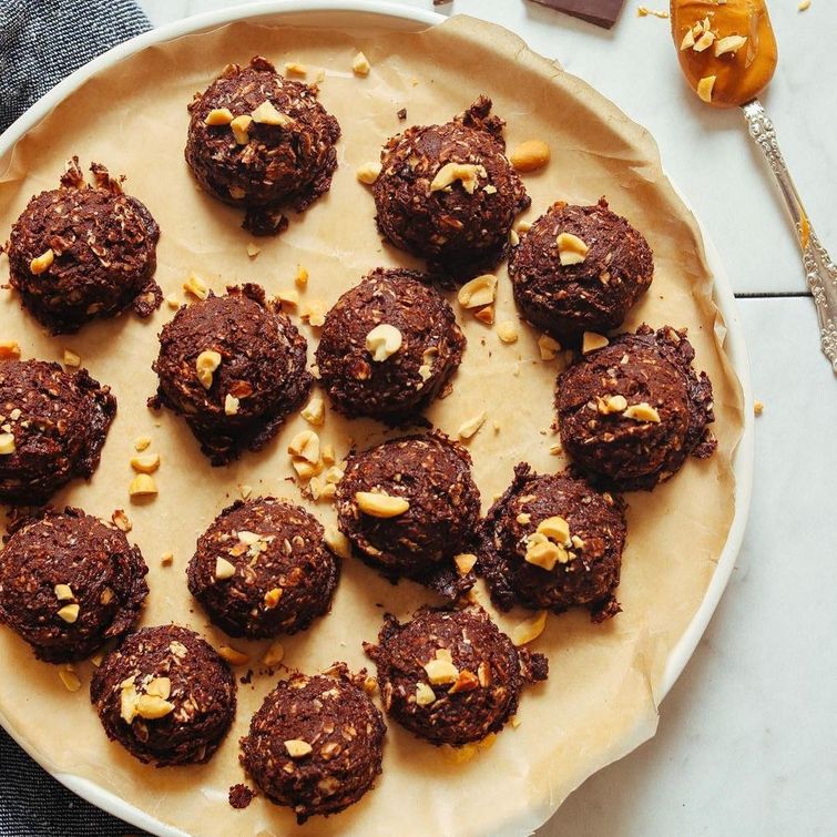 Fudgy peanut butter no-bake cookies