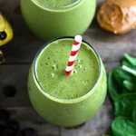 Chocolate Peanut Butter Banana Green Smoothie