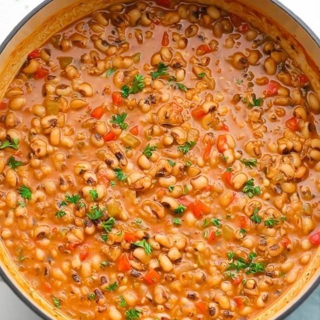 Southern style black eyed peas dish