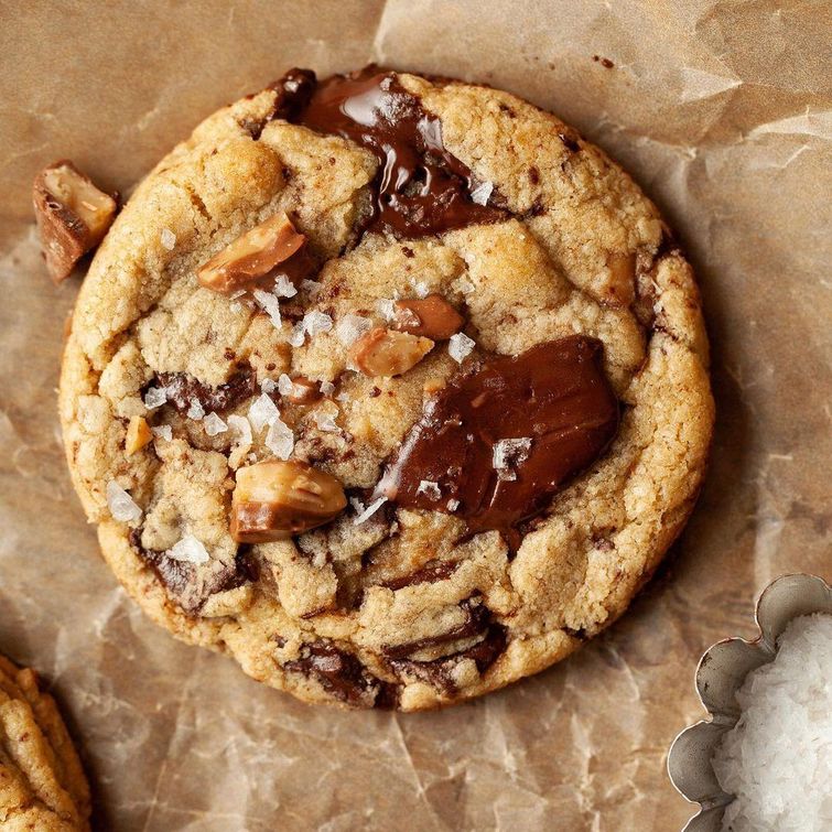 Gluten-free brown butter toffee cookies